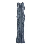 Moeva blue knitted long dress